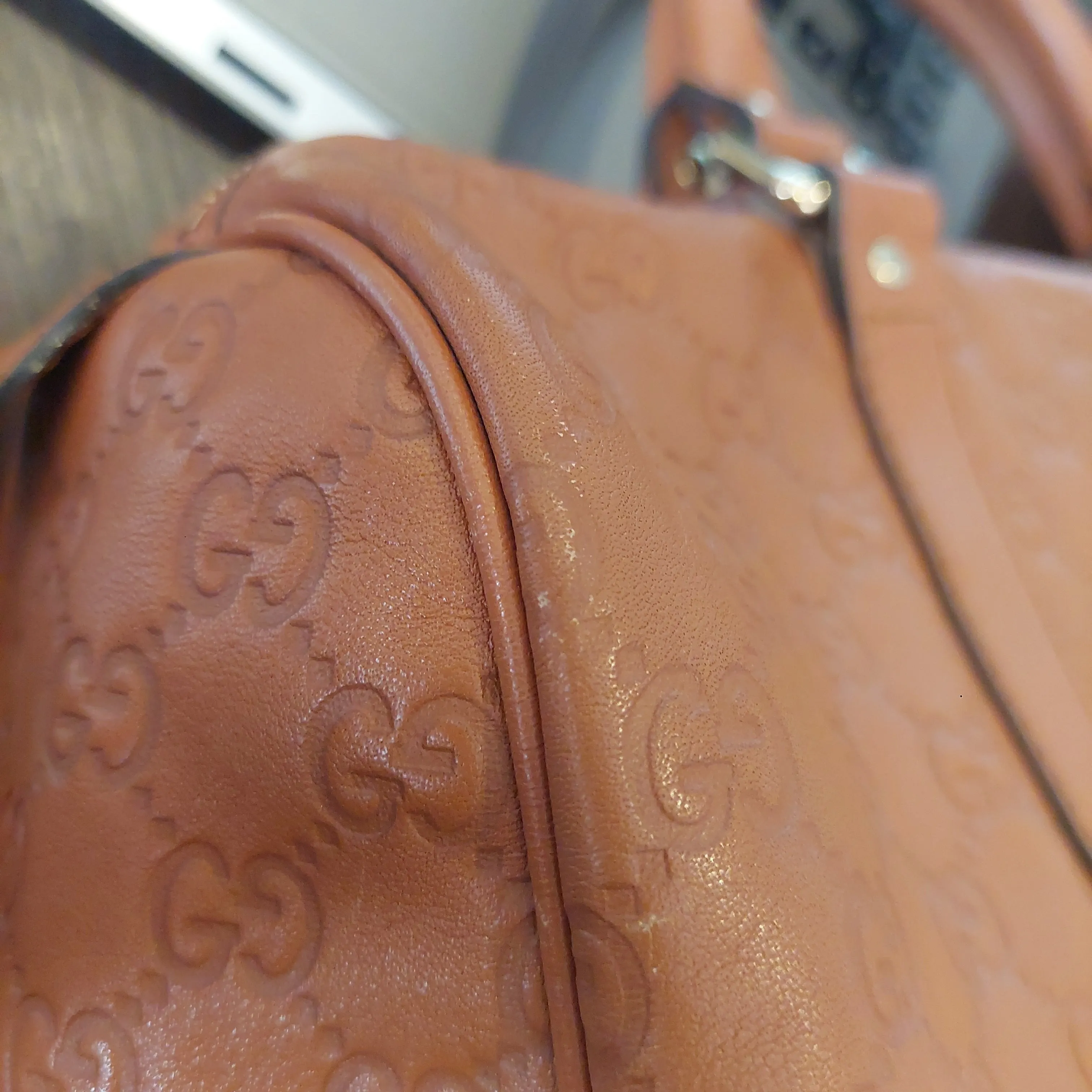 Gucci Guccissima Tan Leather Medium Joy Boston Bag | Pre Loved
