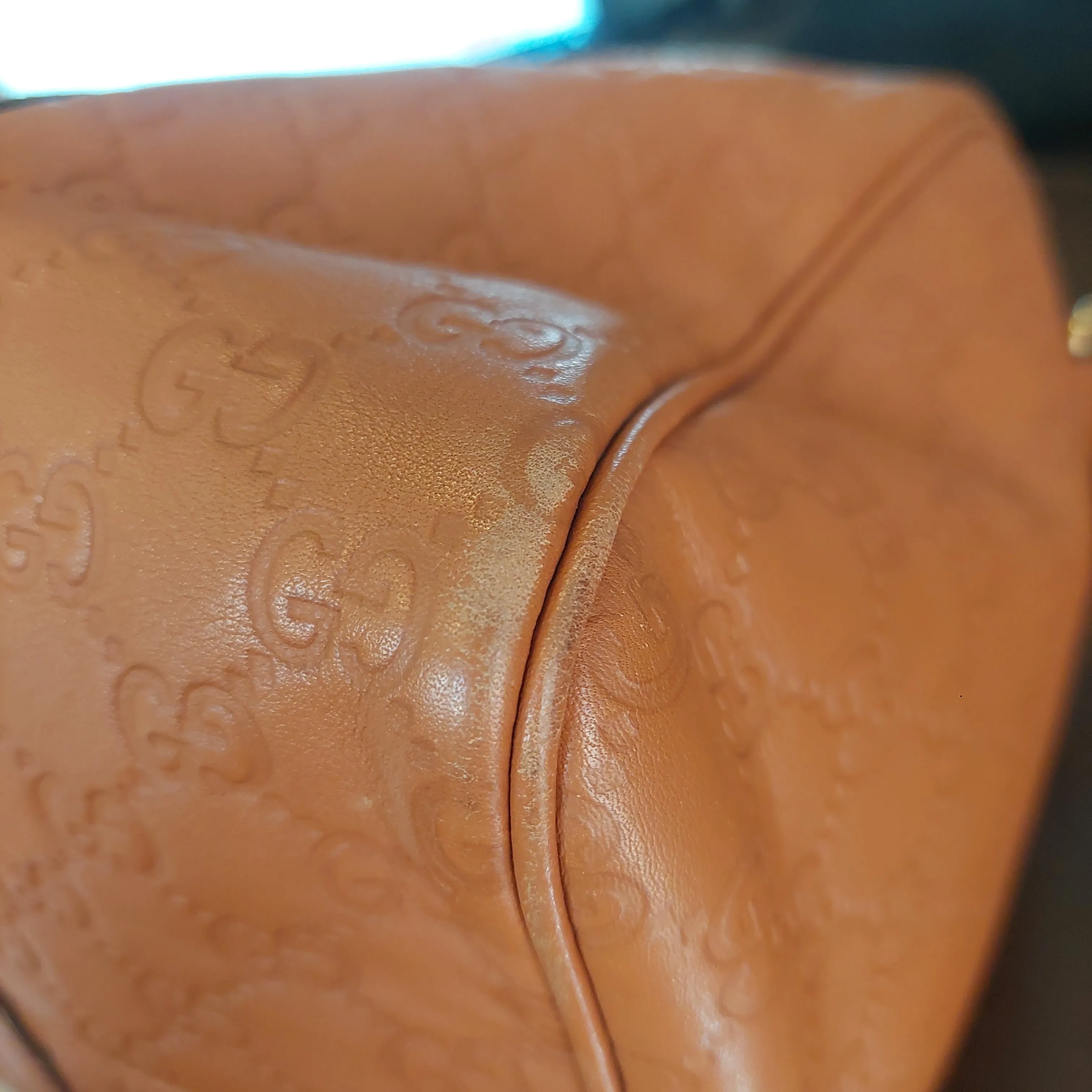 Gucci Guccissima Tan Leather Medium Joy Boston Bag | Pre Loved