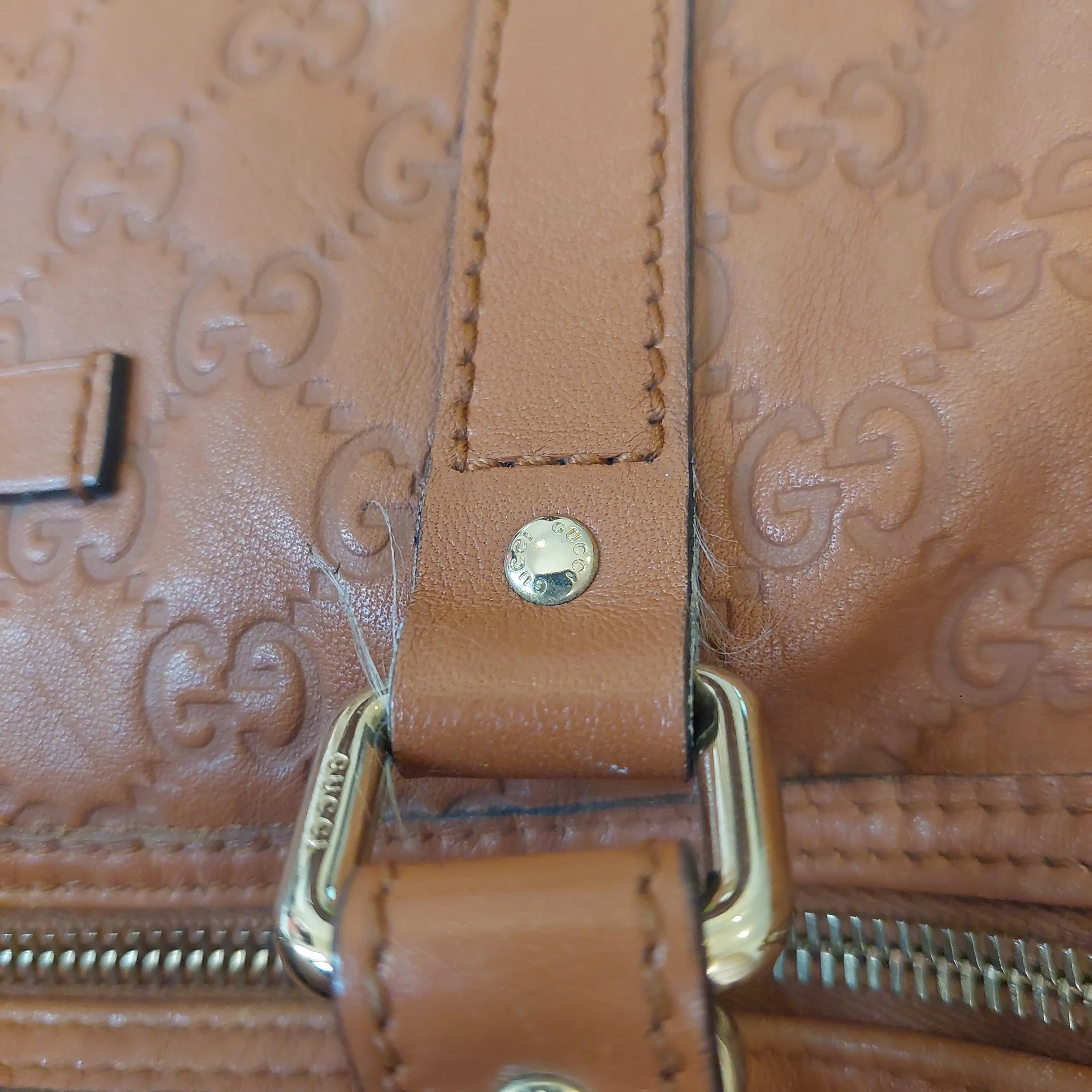 Gucci Guccissima Tan Leather Medium Joy Boston Bag | Pre Loved