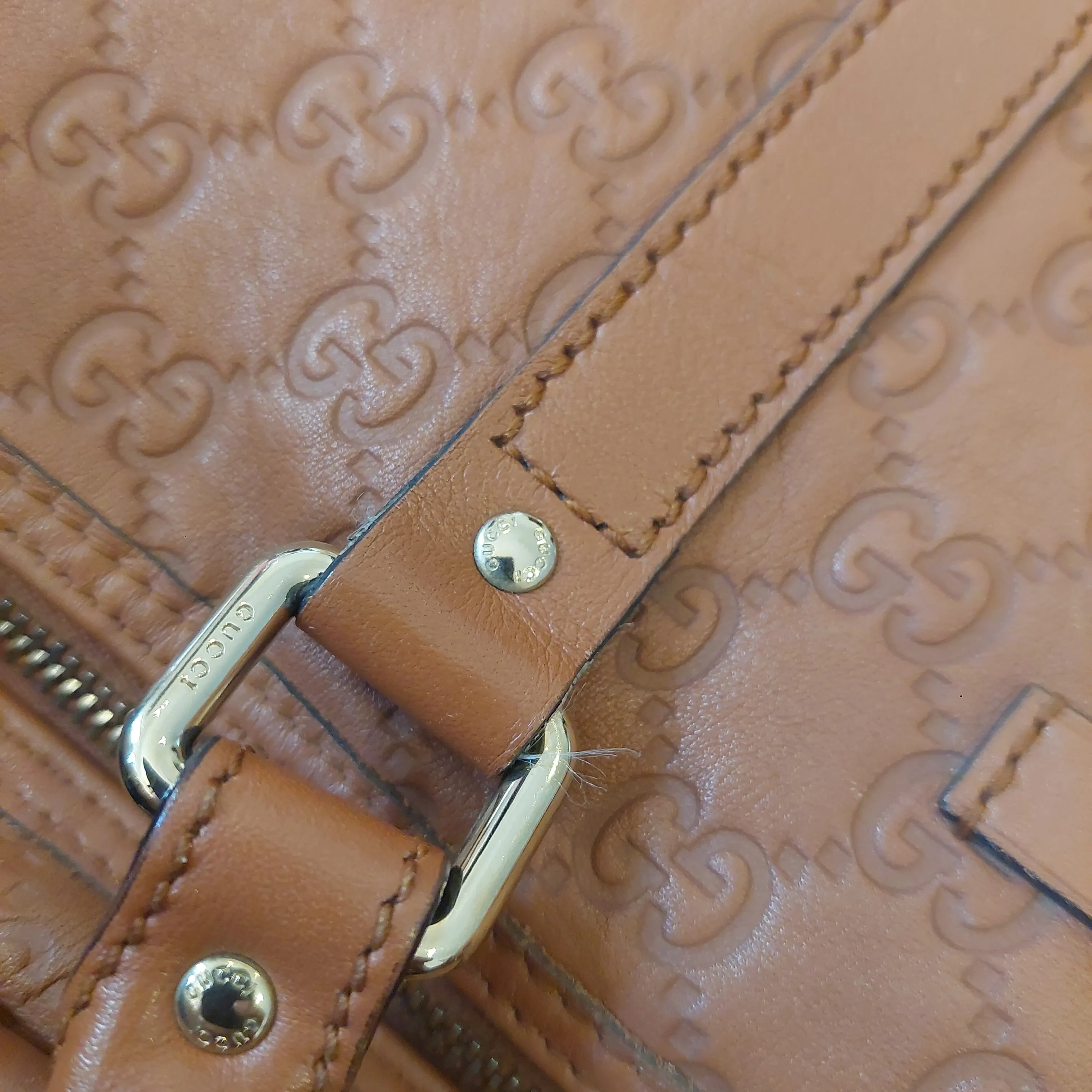Gucci Guccissima Tan Leather Medium Joy Boston Bag | Pre Loved
