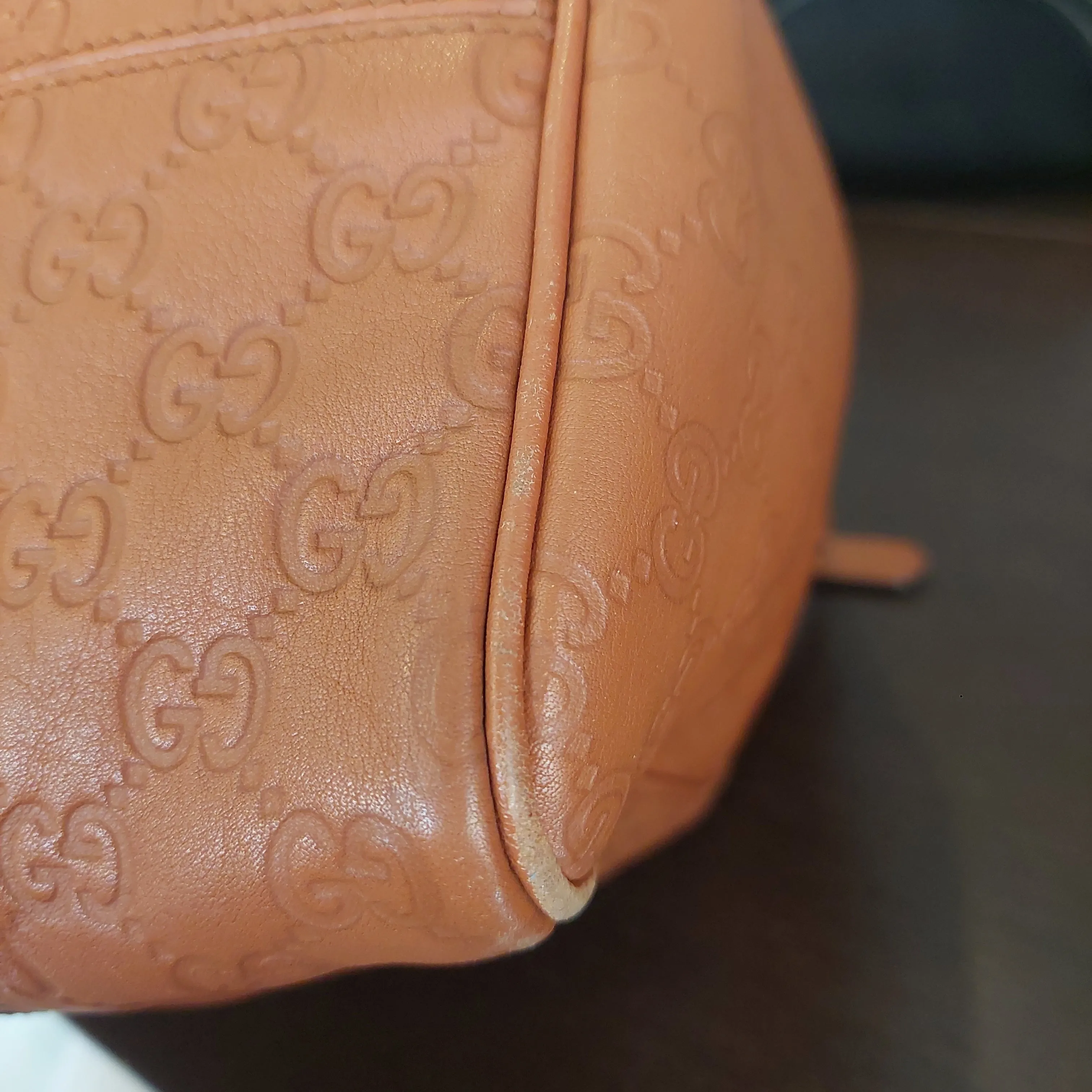 Gucci Guccissima Tan Leather Medium Joy Boston Bag | Pre Loved