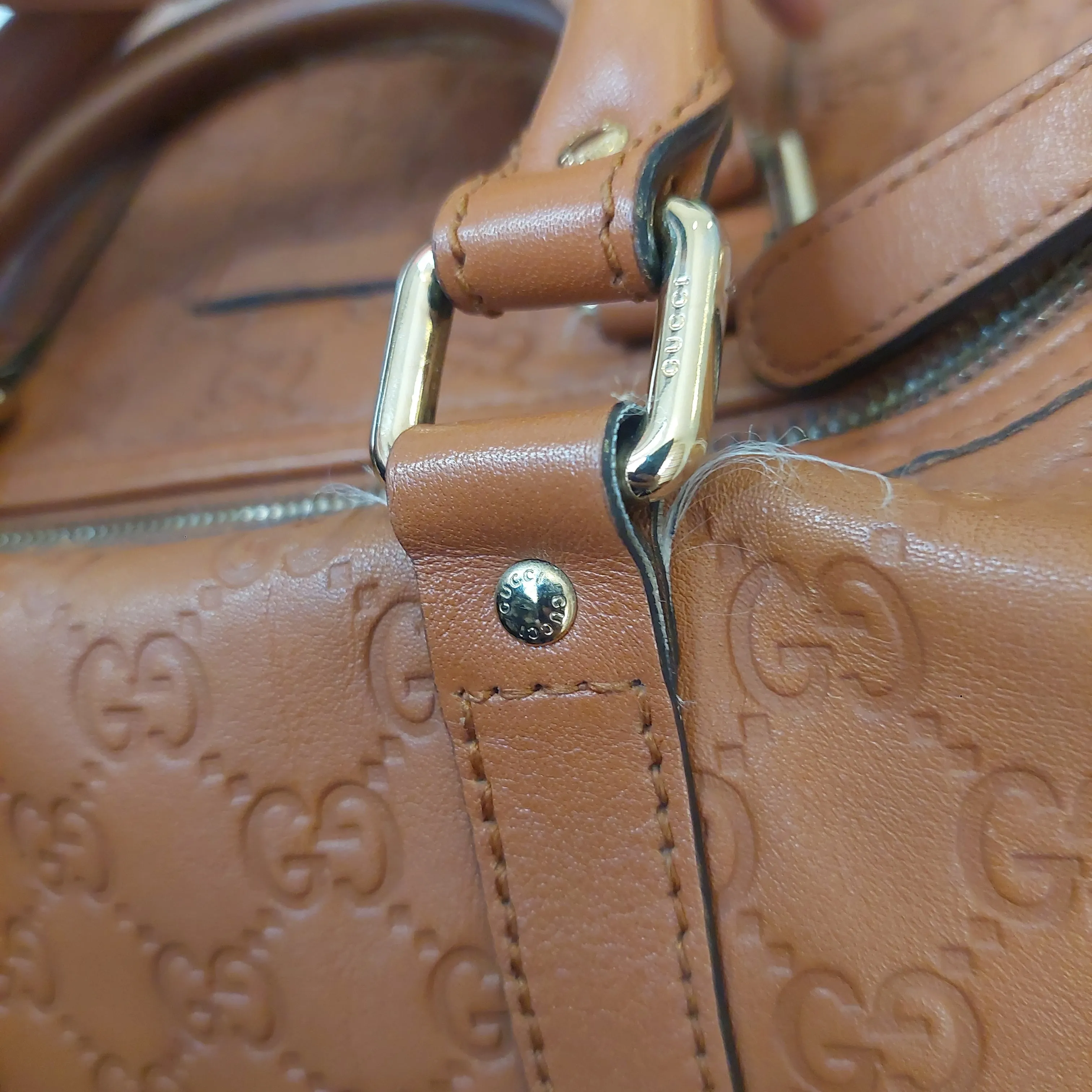 Gucci Guccissima Tan Leather Medium Joy Boston Bag | Pre Loved