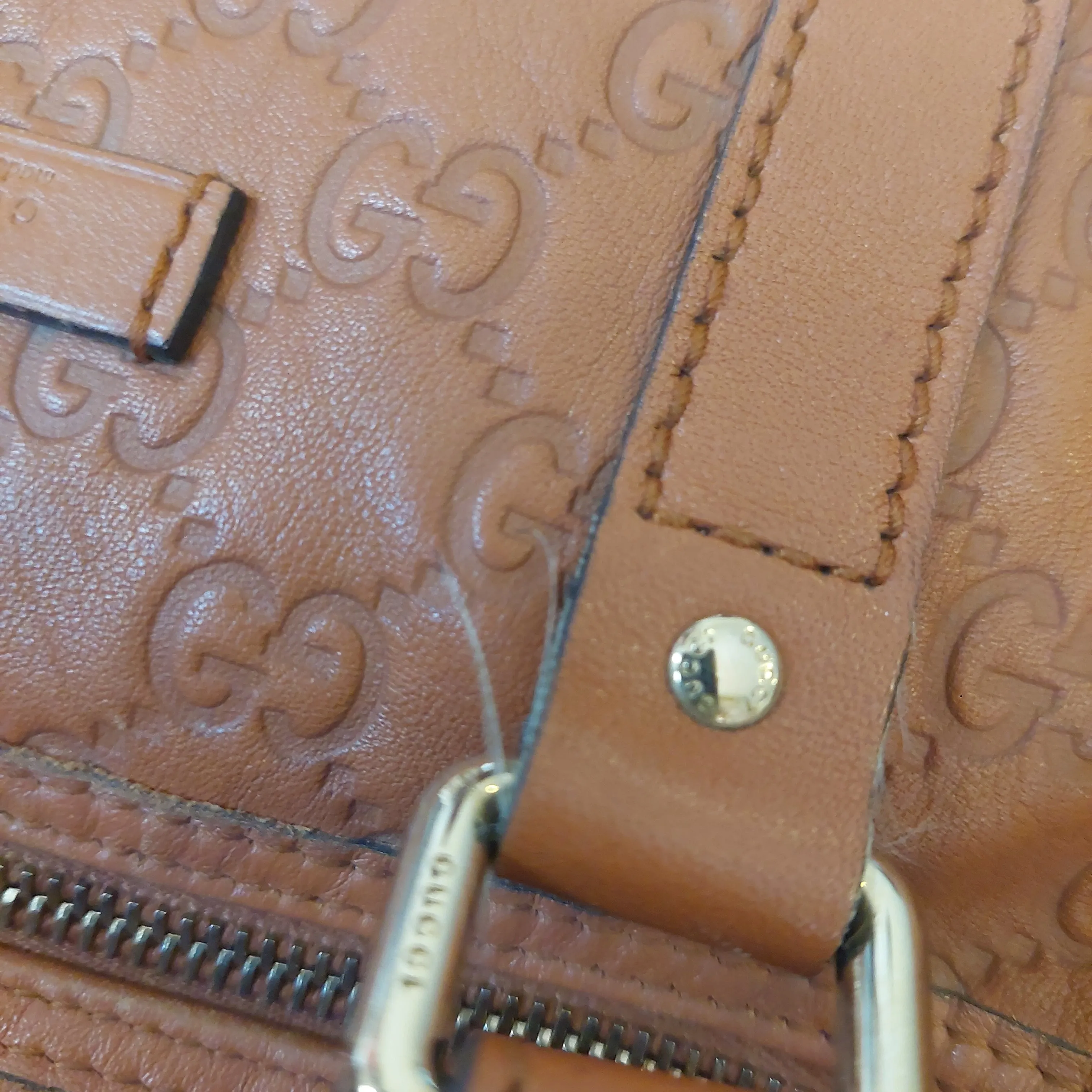 Gucci Guccissima Tan Leather Medium Joy Boston Bag | Pre Loved