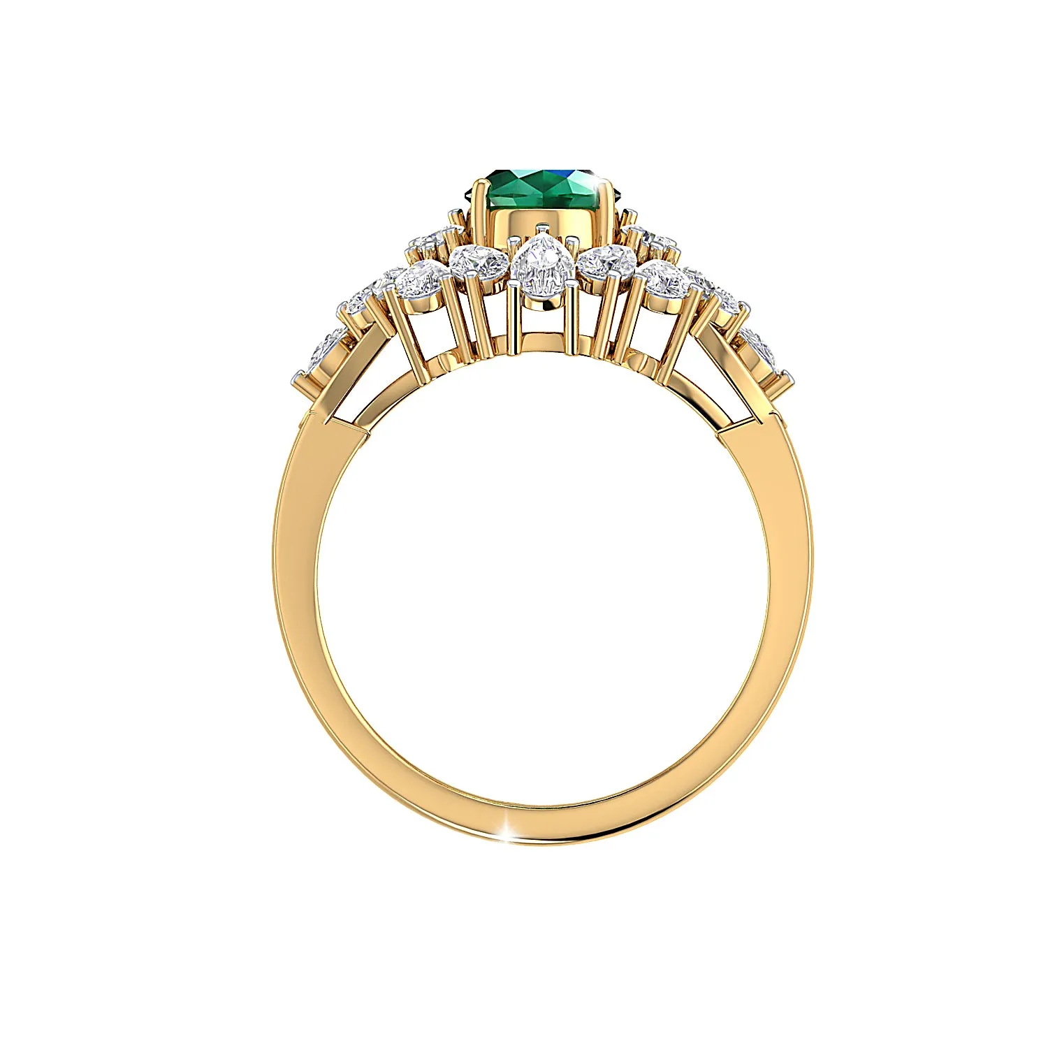 THE EMERALD FLURRY RING