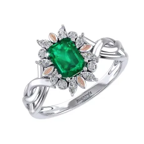 THE ENTWINED EMERALD RING